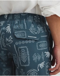 Country Road - Icon Print Swim Straight