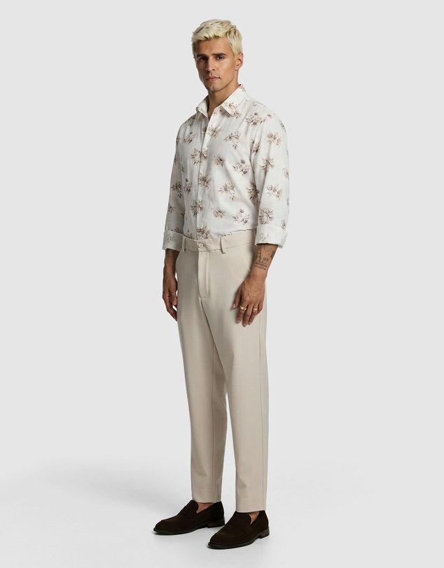 yd. - Lucio Slim Floral Shirt