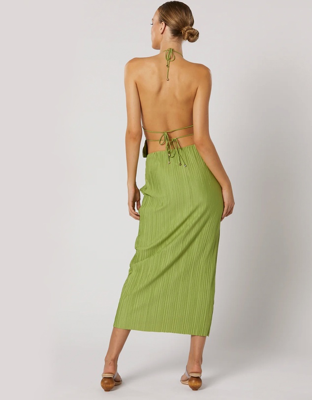Winona - Plisse Skirt Green