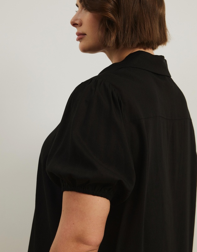 Atmos&Here Curvy - Lola Linen Blend Shirt Dress
