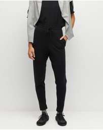 JH Lounge - JHL Slim Trackpant (Cotton Cashmere) Black