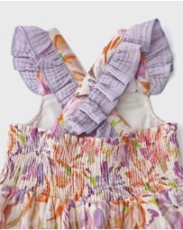 WITH LOVE FOR KIDS - Cotton Muslin Frill Playsuit - Babies