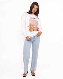 Petal & Pup - Ravello Costa Rica Sweatshirt - White