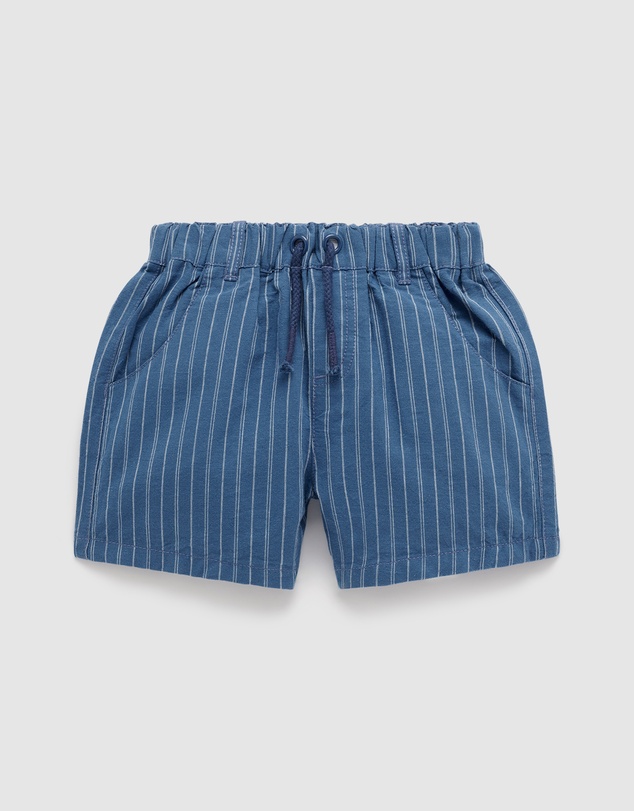 Purebaby - Linen Blend Pull on Shorts-Kids-Babies