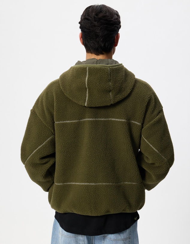 Worship - Line Stepper Hooded Sherpa Jacket