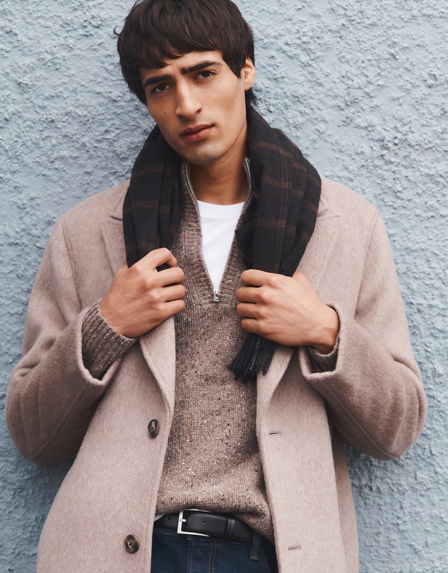 Country Road - Merino Nep Quarter Zip Knit