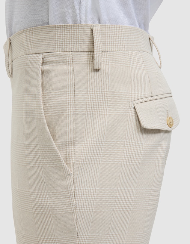 Politix - Prince Of Wales Check Tailored Suit Pant