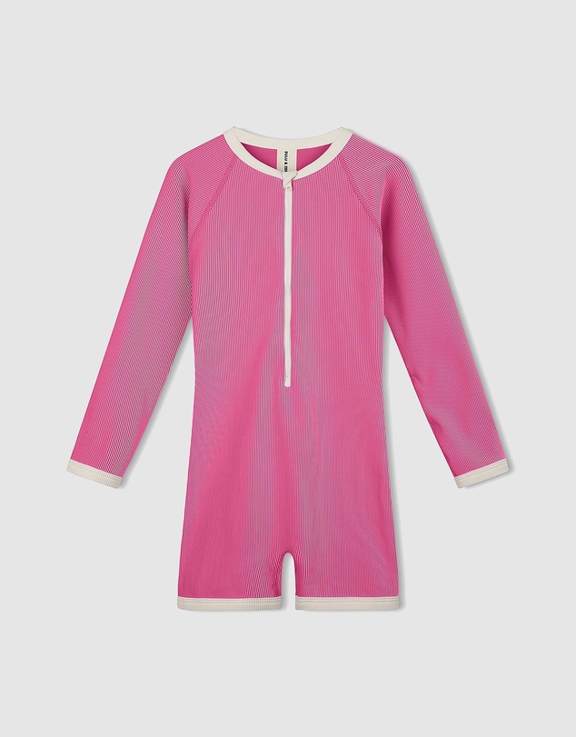 Zulu & Zephyr Mini - Mini Stripe Rib Surf Suit - Kids