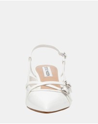 Steve Madden - Krave White Patent Heels