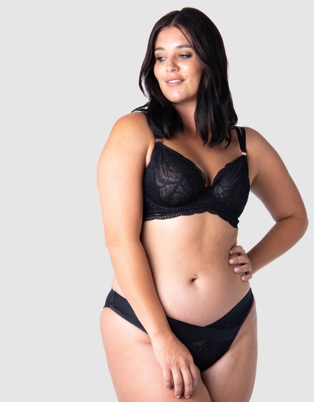 Hotmilk Maternity Lingerie - Heroine Plunge Nursing Bra - Flexiwire