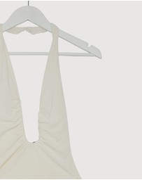 Revibe - Repaired MISHA Jennifer Cupro Bodysuit - AU 6