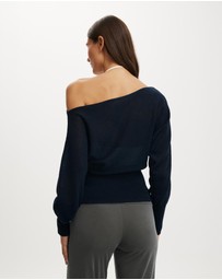 Cotton On - The Breezy LS Batwing Knit Top