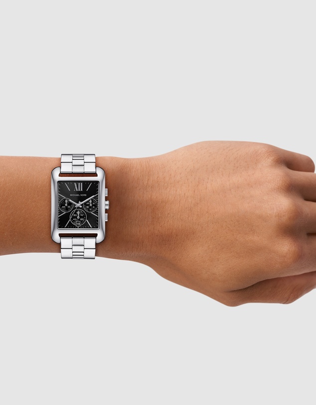 Michael Kors - Monroe Silver Tone Chronograph Watch