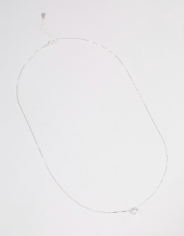 Lovisa - Sterling Silver Classic Claw Pendant Necklace