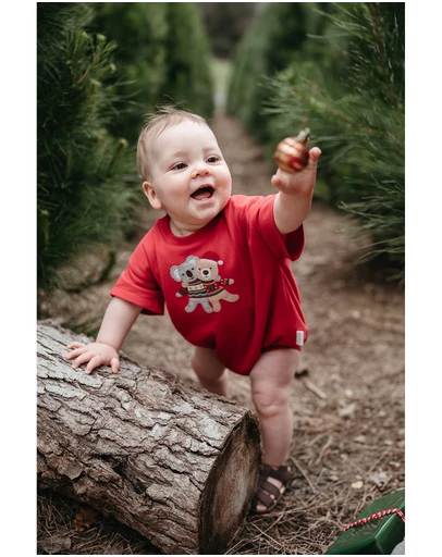 Purebaby - Christmas Hugs Bodysuit-Kids-Babies