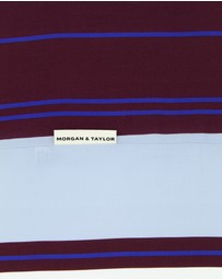 Morgan & Taylor - Arianna Beach Robe in Brown, Blue and White