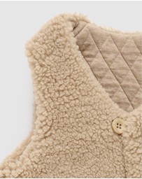 Purebaby - Shearling Reversible Vest -Kids-Babies