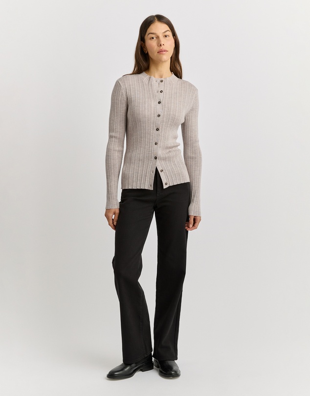 Toorallie - Variegated Rib Cardigan