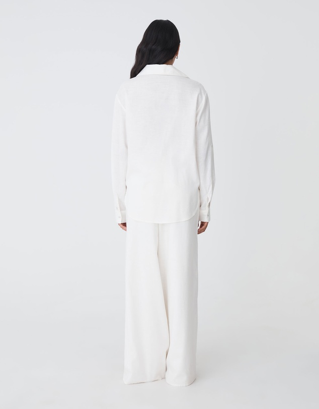 Forcast - Jazie Tencel Linen Tab Shirt