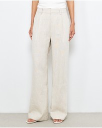 AERE - Straight Leg Linen Pants