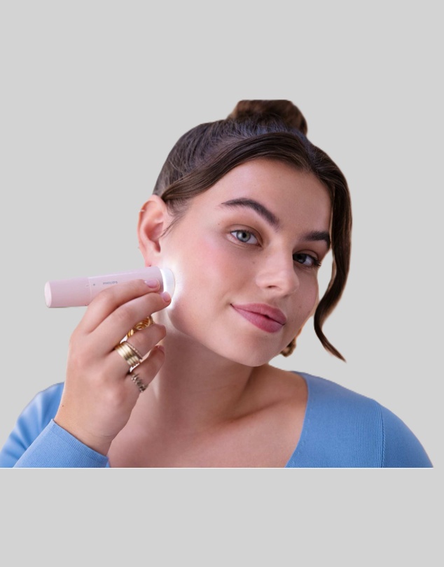 Philips - Facial Hair Remover Series 5000 Light Pink