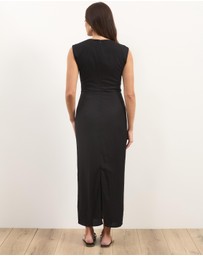 Atmos&Here - Sadie Linen Blend Midi Dress