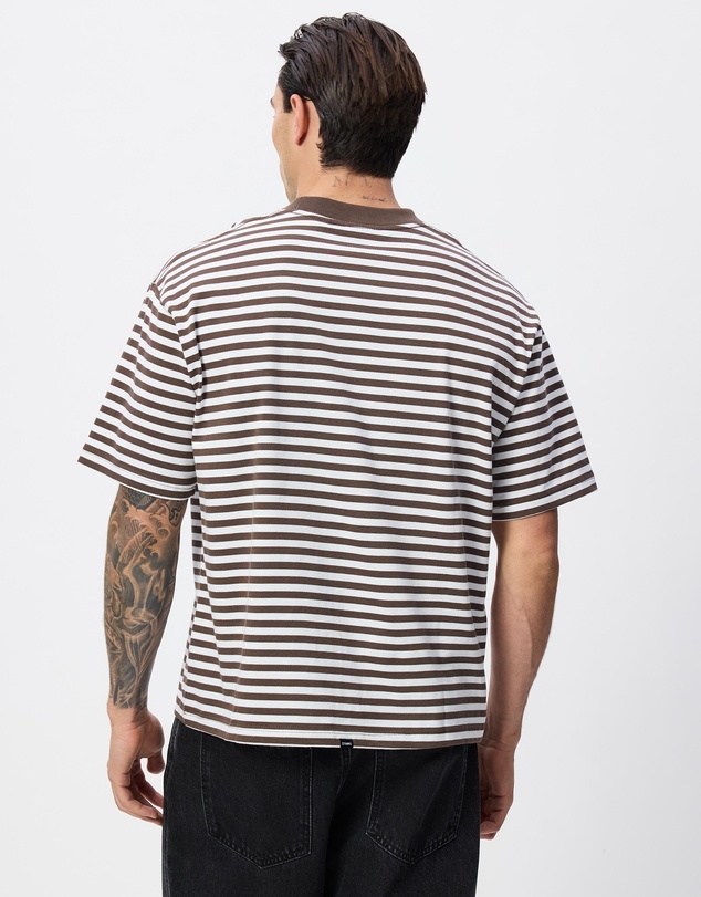 Thrills - Primitive Stripe Oversize Box Crop Tee