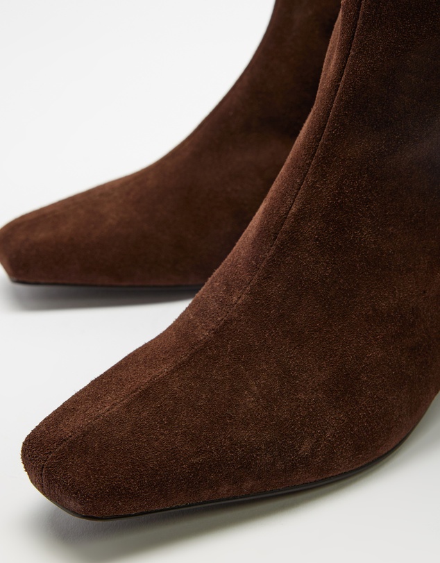 AERE - Maria Suede Kitten Heel Boots