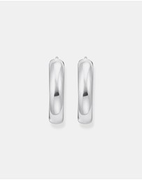 THOMAS SABO - Large chunky hoop earrings silver
