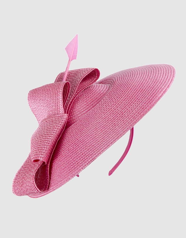 Max Alexander - Saucer Fuchsia Racing Fascinator Hat