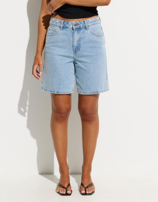 Dazie - El Paso Mid Thigh Denim Shorts