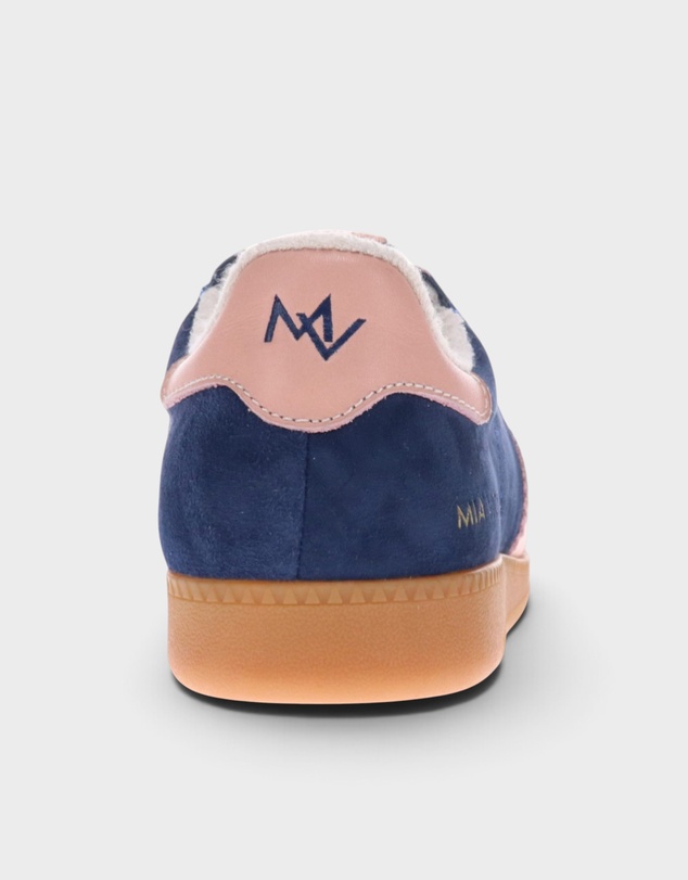 Mia Vita - Ramona II Lace-Up Casual Sneaker - Royal Blue/Blush