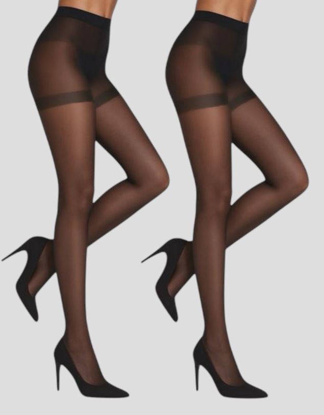 High Heel Jungle - 20 Denier Sheer Support Tights - 2 Pairs