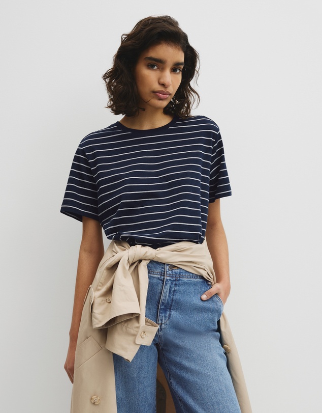 Country Road - Stripe Textured Slub T-shirt