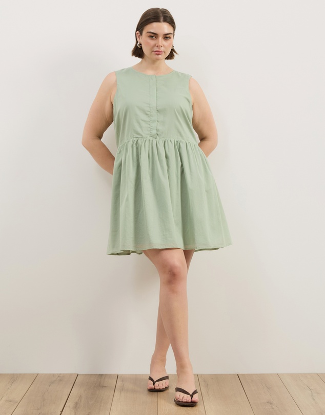 Atmos&Here Curvy - Dalia Cotton Voile Mini Dress