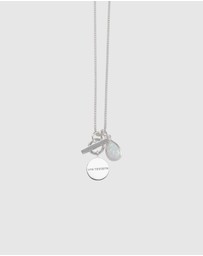 Von Treskow - Box Chain Necklace with Pear Czelline Opal