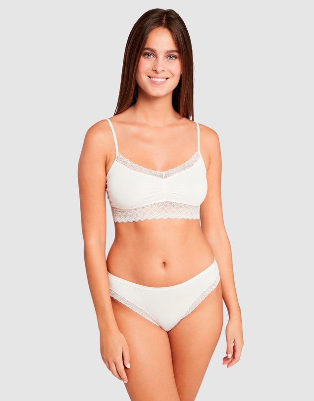 Billet Doux - Zen Dentelle Longline Wirefree Bralette with Lace