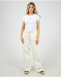 All About Eve - Gia High Rise Baggy Vintage White