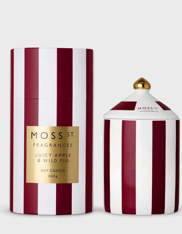 Moss St Fragrances - Juicy Apple & Wild Fig Ceramic Candle 360g