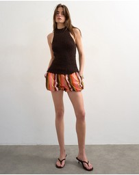 TOPSHOP - Faye Bubble Hem Shorts