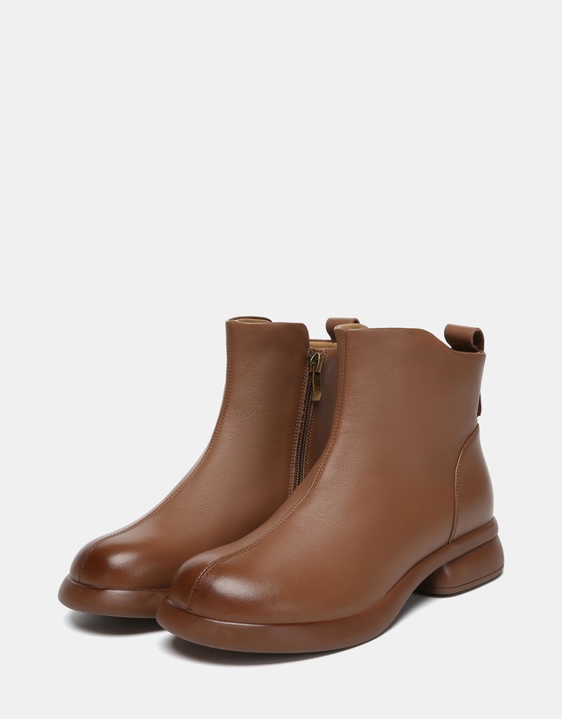 EVERAU - EverAU Ugg Chapple Cow Leather Upper Fashion Boots