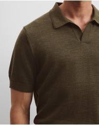 Country Road - Australian Merino Short Sleeve Trophy Knit Polo