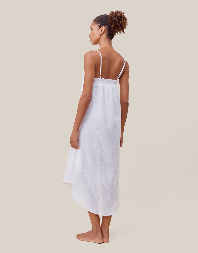 Papinelle - Swiss Dot Lace Front Maxi Nightie
