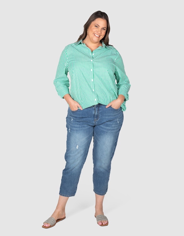 Love Your Wardrobe - Jordyn Mid Wash Stretch Jeans