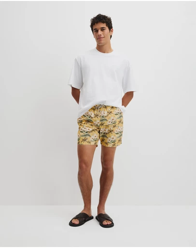 Country Road - Tropical Print Swim Short