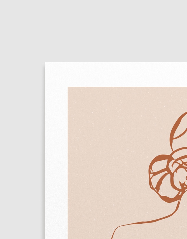 Olive et Oriel - Female Form IV Terracotta Art Print