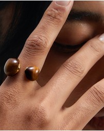 PDPAOLA - Tiger Eye Gravity Ring