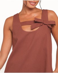 Petal & Pup - Elyria Mini Dress - Brown