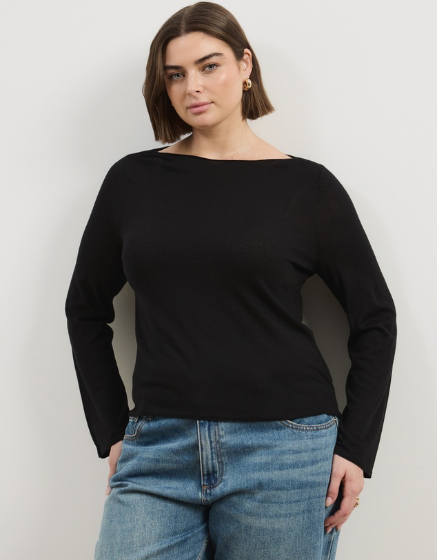 Atmos&Here Curvy - Bella Fine Knit Top