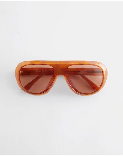 & Other Stories - Chunky Aviator-Frame Sunglasses